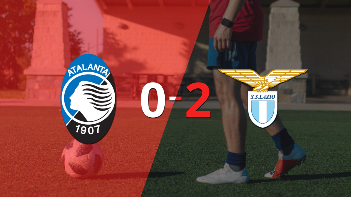 Lazio fue superior y venció por dos goles a Atalanta en el estadio