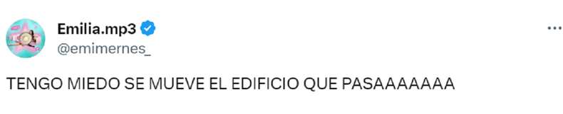 La publicación de Emilia Mernes.