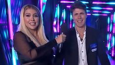 Wanda Nara junto a Marcos el día de su ingreso a la casa. Wanda Nara junto a Marcos el día de su ingreso a la casa.