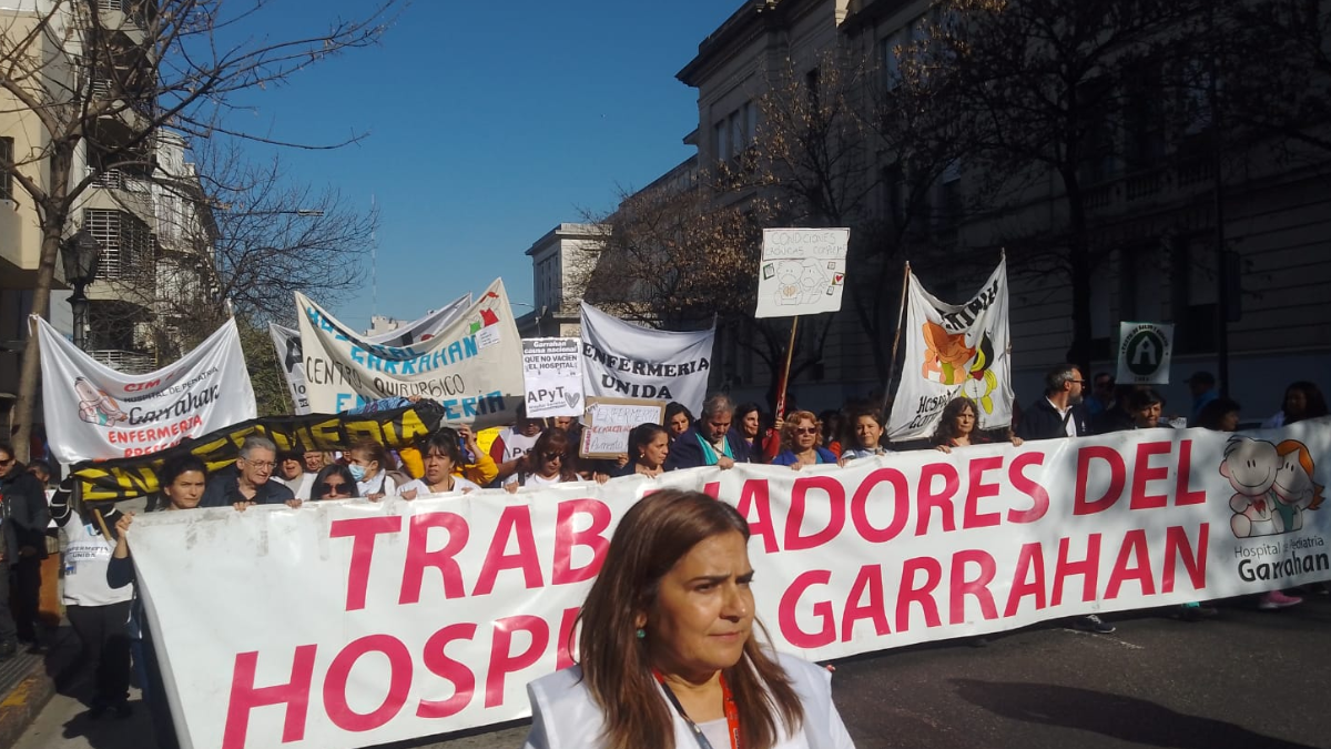 Trabajadores del Garrahan marcharán a Olivos para exigir la aplicación de las leyes de emergencia pediátrica
