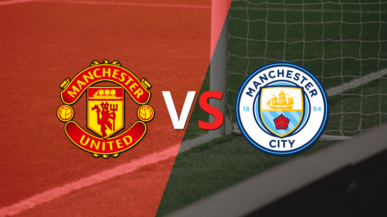 Manchester United logró una victoria de local por 2 a 1 frente a Manchester City