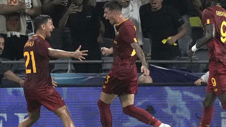Dybala asistió para el único gol y triunfo de la Roma.