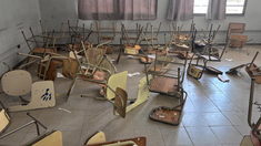 Las imágenes de los destrozos se compartieron en redes sociales. Las imágenes de los destrozos se compartieron en redes sociales.