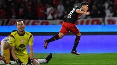 Santiago Lencina, el chaqueño de 19 años, marcó sus primeros dos goles en River. Santiago Lencina, el chaqueño de 19 años, marcó sus primeros dos goles en River.