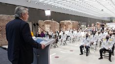 El mandatario brindó un discurso en el Museo del Bicentenario.