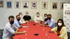 Los que estuvieron de manera presencial en el encuentro de la Mesa Nacional de JxC. Los que estuvieron de manera presencial en el encuentro de la Mesa Nacional de JxC.