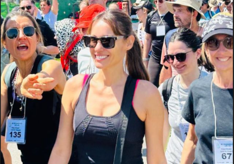 La modelo apareció sonriente tras la separación de Roberto García Moritán por supuestas infidelidades.