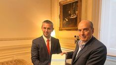 Martín Menem (presidente de la Cámara de Diputados) junto a Guillermo Francos (ministro del Interior).