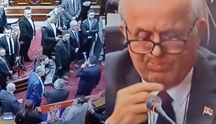 El momento se viralizó y fue aprovechado por la oposición. El momento se viralizó y fue aprovechado por la oposición.