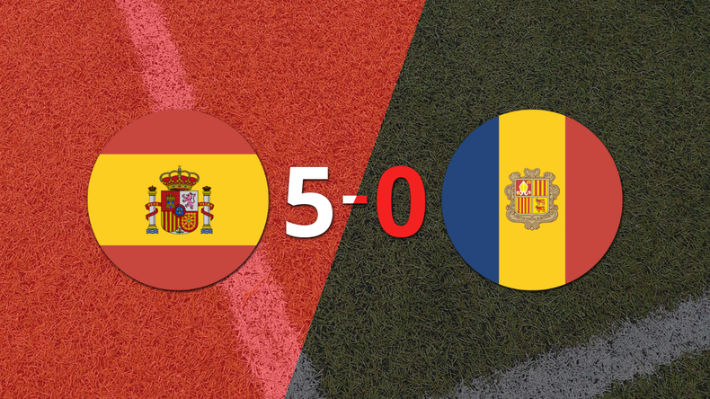 España se quedó con el duelo amistoso ante Andorra