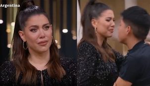 Wanda Nara se quebró en MasterChef y se abrazó con un participante.