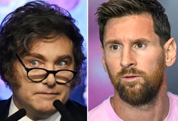 Javier MIlei: Messi es la prueba de que yo también puedo felicitar a un zurdo