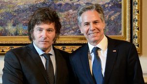 Javier Milei recibió a Antony Blinken en Casa Rosada.