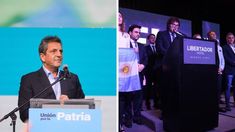 Sergio Massa y Javier Milei.