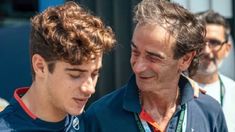 Franco Colapinto junto a su padre Aníbal. Franco Colapinto junto a su padre Aníbal.