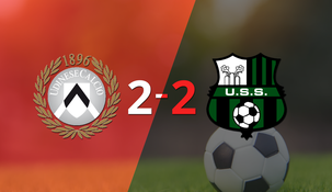 udinese y sassuolo igualaron 2 a 2