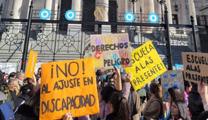 Agrupaciones movilizarán este martes al Congreso contra del veto de Javier Milei a la Emergencia en Discapacidad