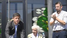 Kicillof junto a Estela de Carlotto y el subsecretario de Derechos Humanos, Matías Moreno. Kicillof junto a Estela de Carlotto y el subsecretario de Derechos Humanos, Matías Moreno.