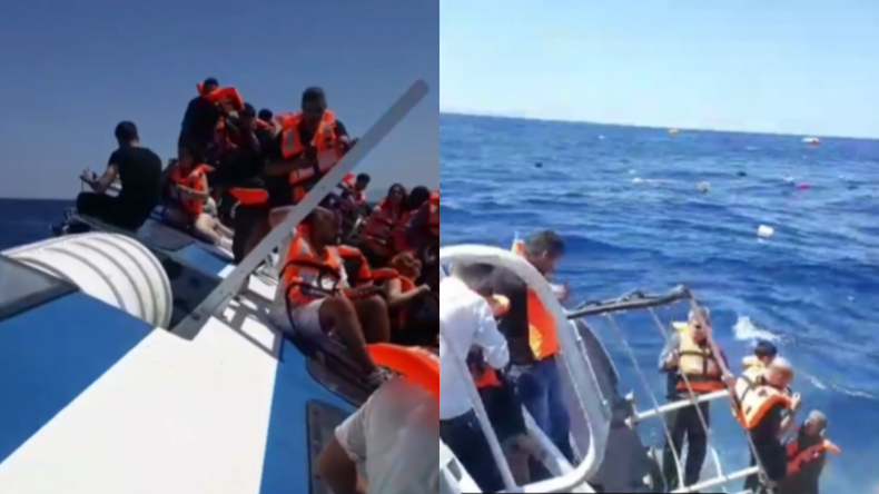 Impactántes imágenes desde el mar.&nbsp;