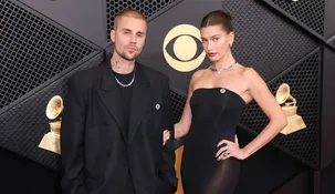 Justin y Hailey Bieber en los Grammy 2026. Justin y Hailey Bieber en los Grammy 2026.
