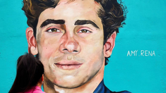 La muralista compartió un video y varias fotos de su obra en las redes sociales. La muralista compartió un video y varias fotos de su obra en las redes sociales.