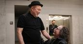 Rubén Blades recibió a Charly García en la previa del show en el Movistar Arena.