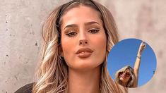 Bajo el sol, Juli Poggio aprovechó el buen clima para lucir una microbikini en otoño. Bajo el sol, Juli Poggio aprovechó el buen clima para lucir una microbikini en otoño.