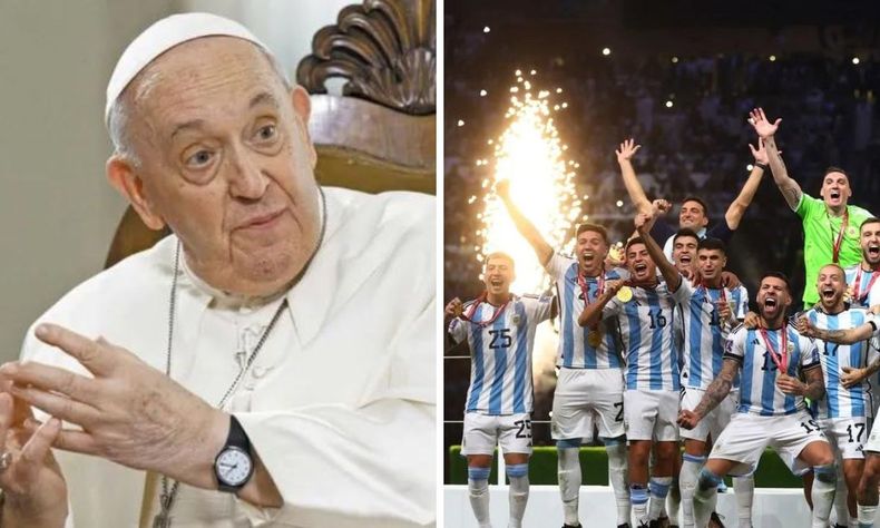 El papa Francisco recibió la camiseta de un campeón del mundo.