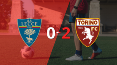 en casa, lecce perdio 2-0 frente a torino
