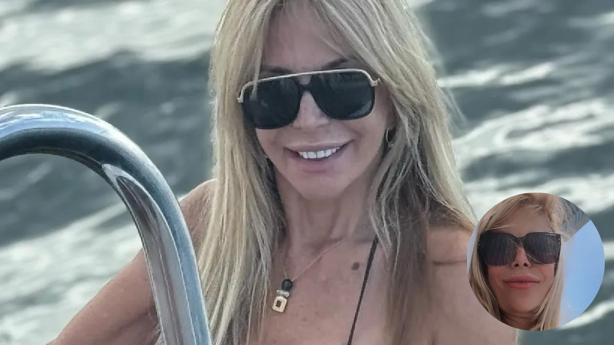 Graciela Alfano se mostró con una microbikini rojo fuego y un modelo fuera  de lo común