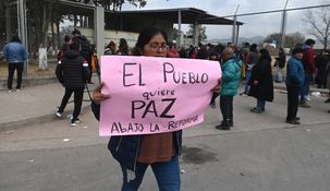 Una manifestante durante las recientes protestas en Jujuy.