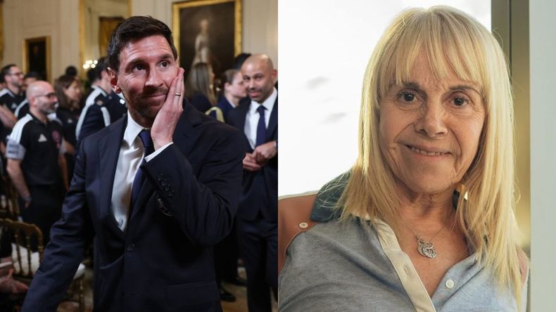 Claudia sorprendió al bancar a Messi