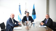 Waldo Wollf, Jorge Macri y Horacio Giménez.