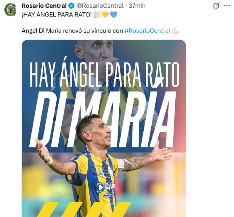 La publicaci&oacute;n de Rosario Central.