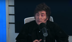 El jefe de Estado durante la entrevista con Alejandro Fantino.