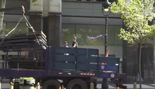 El vallado sobre el edificio que ocupa la Embajada de Israel en Buenos Aires. El vallado sobre el edificio que ocupa la Embajada de Israel en Buenos Aires.