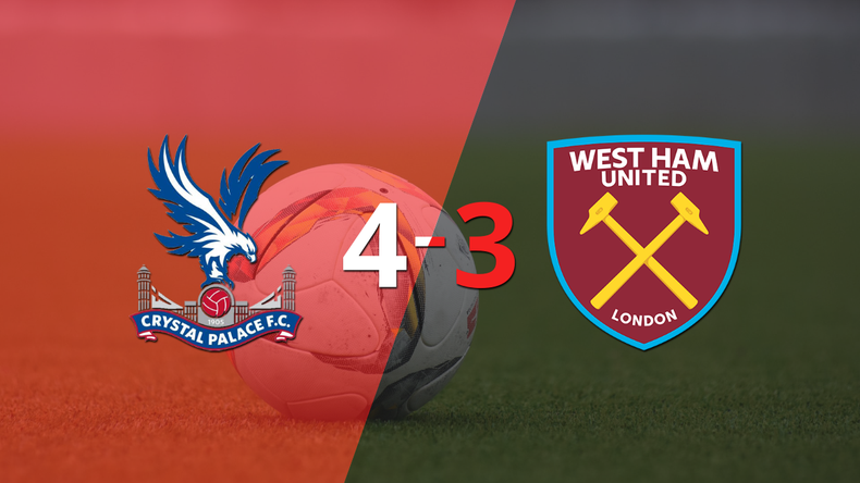 Gran triunfo de Crystal Palace por 4 a 3 frente a West Ham United