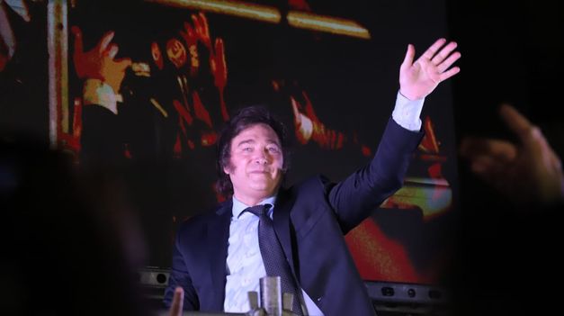 Milei se impuso en las urnas en la segunda vuelta.