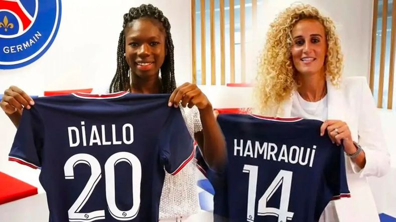 La jugadora del PSG Aminata Diallo fue detenida por presunta agresión contra su compañera Kheira Hamraoui.
