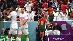 Los portugueses le ganan con solidez a Suiza. Los portugueses le ganan con solidez a Suiza.