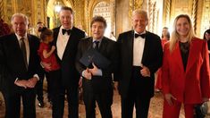 Javier Milei junto a Donald Trump y Elon Musk.