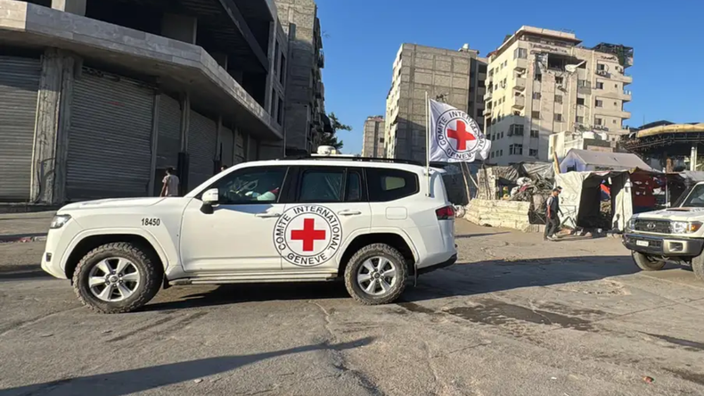 Imagen de archivo de la Cruz Roja en Gaza. 