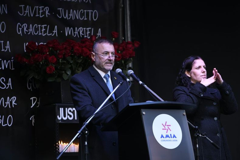 El presidente de la AMIA, Osvaldo Armoza.