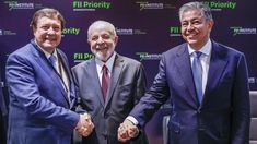 Weretilneck, Lula da Silva y Figueroa en Río de Janeiro.