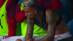 Batallini fue reemplazado en el clásico de Avellaneda y se enojó. Batallini fue reemplazado en el clásico de Avellaneda y se enojó.