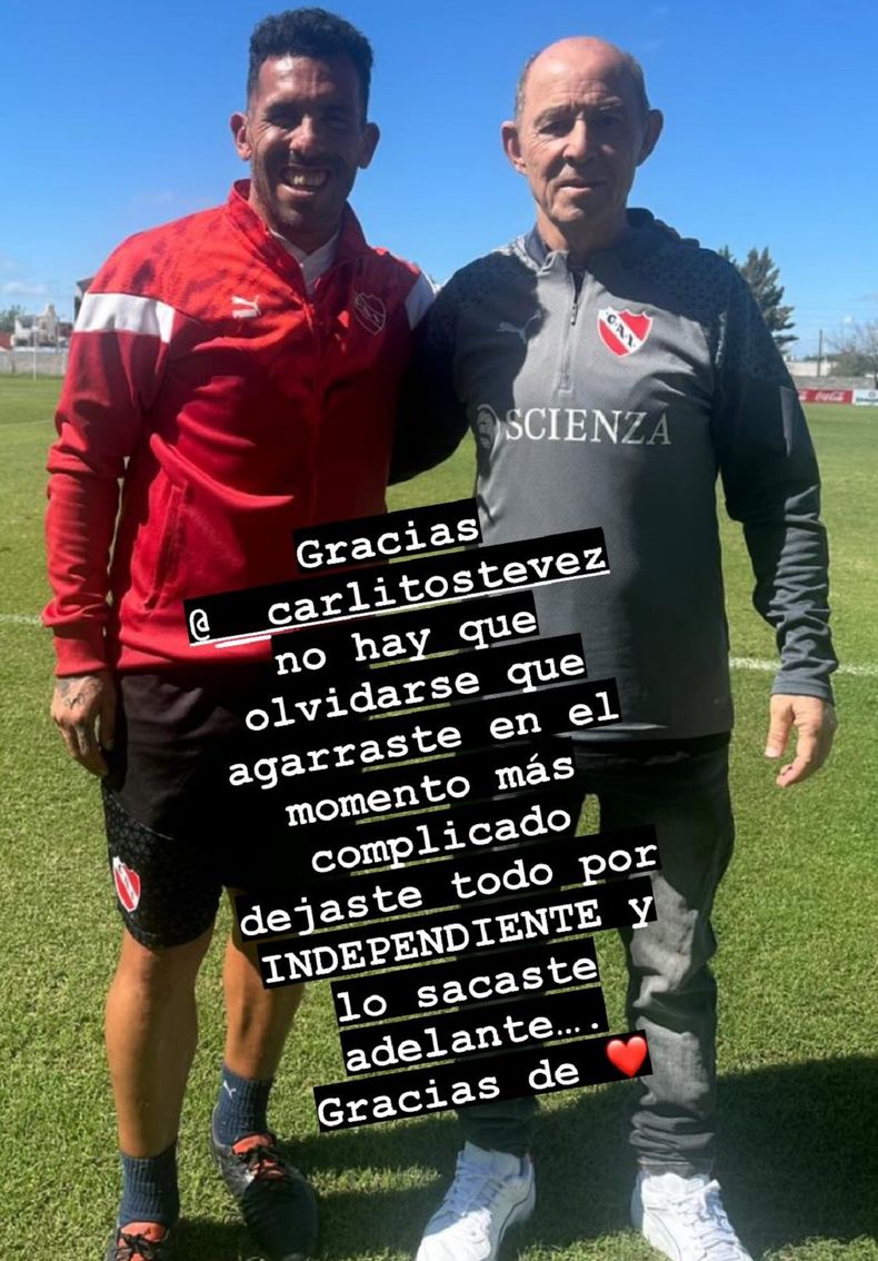 El mensaje de Ricardo Bochini a Carlos Tevez.