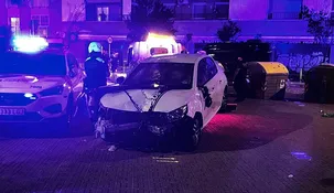Así quedó el Peugeot 208 que atropelló a la multitud.