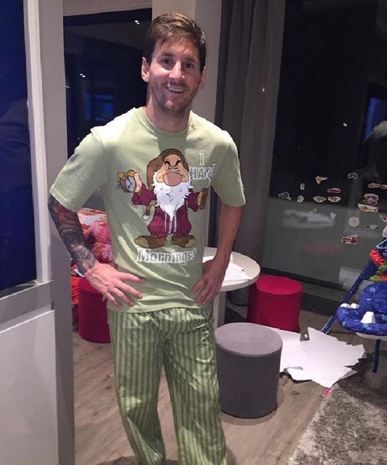 La llamativa foto navideña de Lionel Messi que se hizo viral