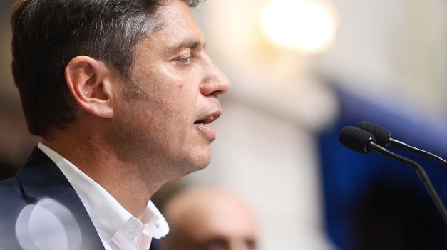 El gobernador Axel Kicillof