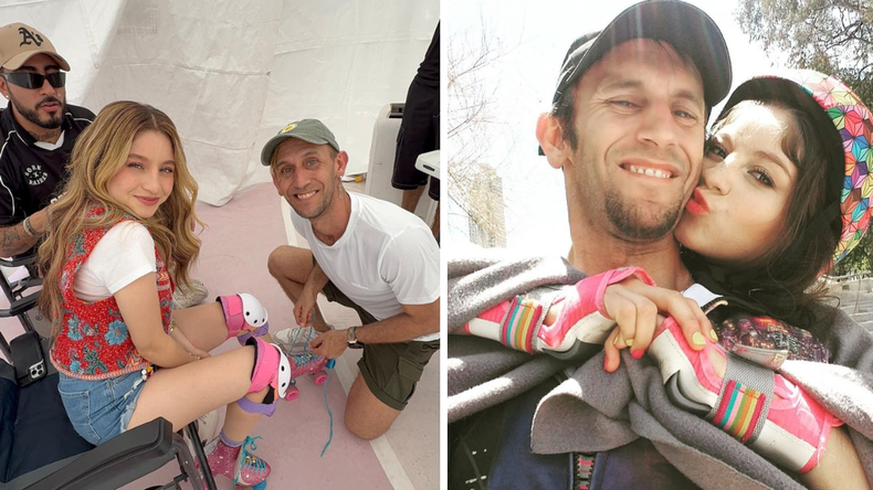 Juan Pablo junto a Karol Sevilla, la protagonista de Soy Luna.